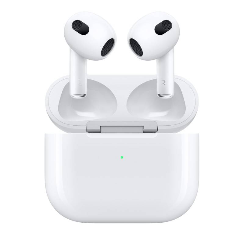 White Airpods pro (3rd generation) with automatic noise cancelation